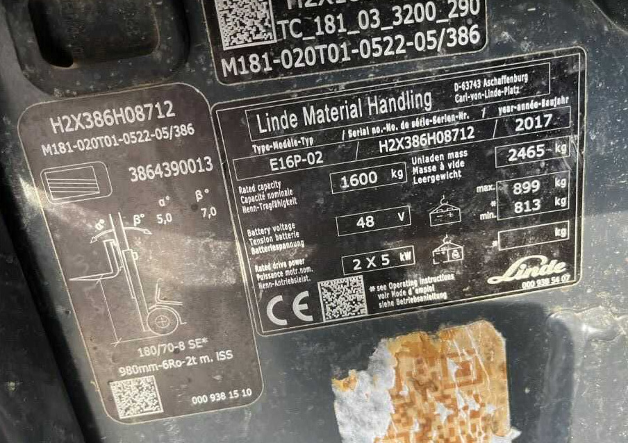 Linde E16P-02 - رافعة شوكية كهربائية: صورة 4 Linde E16P-02 - رافعة شوكية كهربائية: صورة 4