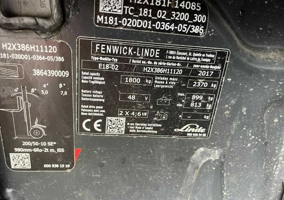 Linde E18-02 - رافعة شوكية كهربائية: صورة 4 Linde E18-02 - رافعة شوكية كهربائية: صورة 4