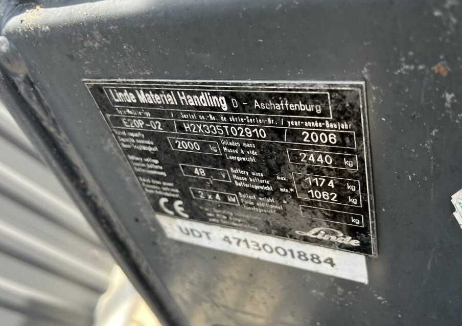 Linde E20P-02 - رافعة شوكية كهربائية: صورة 4 Linde E20P-02 - رافعة شوكية كهربائية: صورة 4