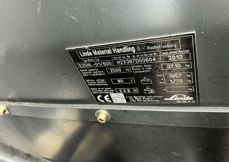Linde E25H-01/600 - رافعة شوكية كهربائية: صورة 4 Linde E25H-01/600 - رافعة شوكية كهربائية: صورة 4