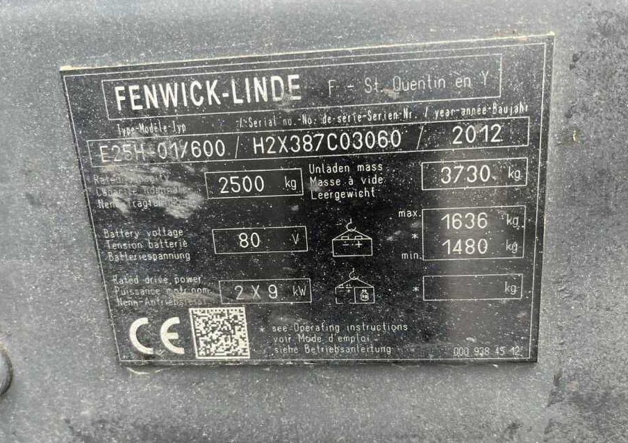 Linde E25H-01/600 - رافعة شوكية كهربائية: صورة 4 Linde E25H-01/600 - رافعة شوكية كهربائية: صورة 4