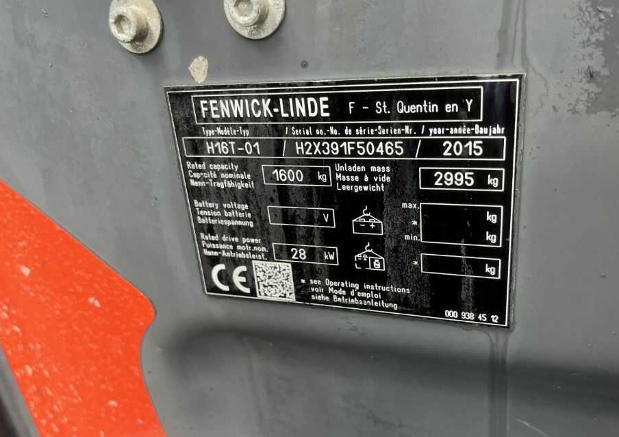 Linde H16T-01 - رافعة شوكية تعمل بالغاز: صورة 4 Linde H16T-01 - رافعة شوكية تعمل بالغاز: صورة 4