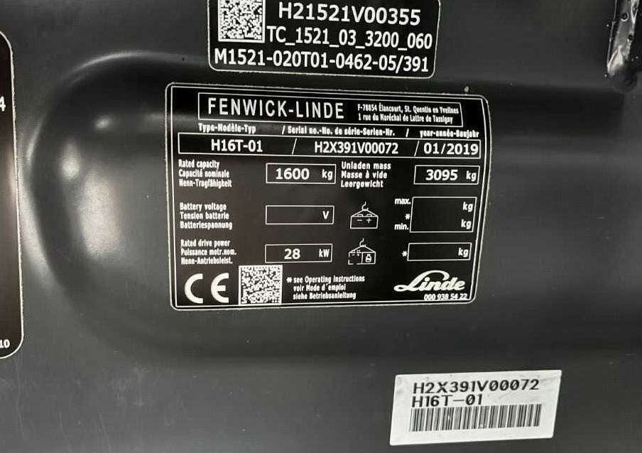 Linde H16T-01 - رافعة شوكية تعمل بالغاز: صورة 4 Linde H16T-01 - رافعة شوكية تعمل بالغاز: صورة 4