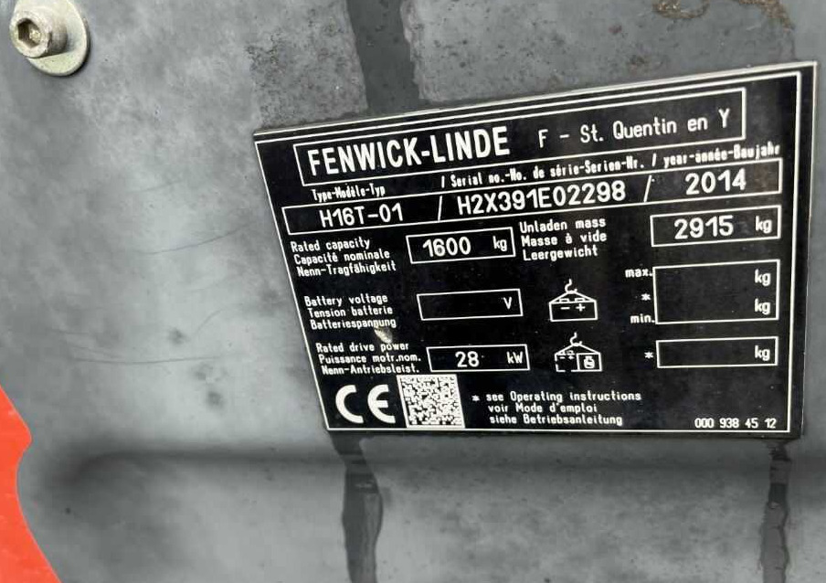 Linde H16T-01 - رافعة شوكية تعمل بالغاز: صورة 4 Linde H16T-01 - رافعة شوكية تعمل بالغاز: صورة 4
