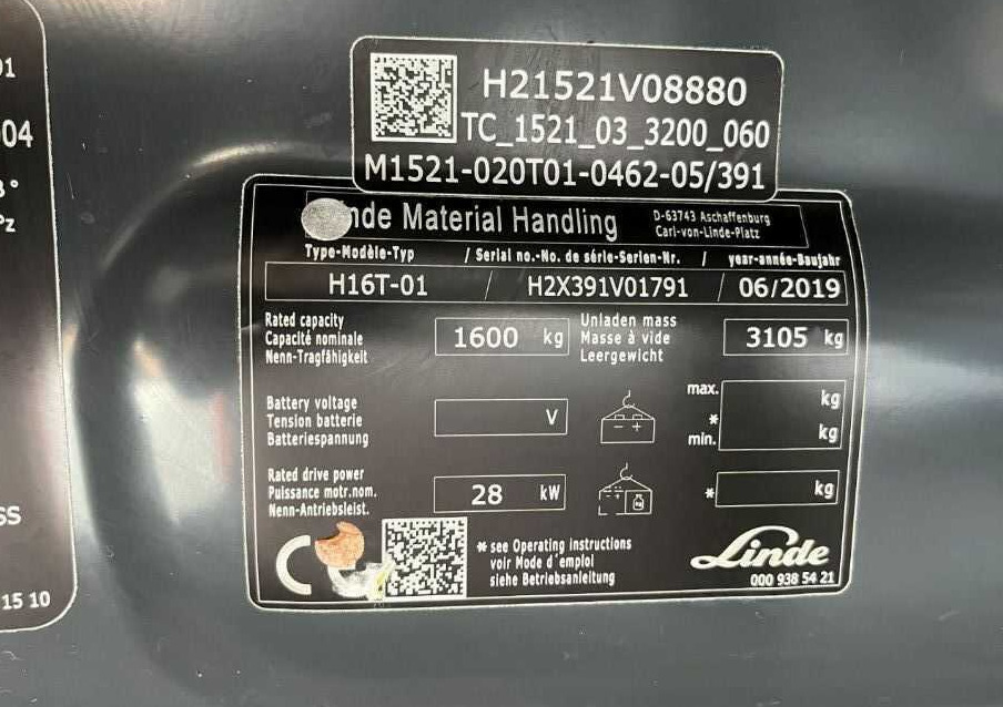 Linde H16T-01 - رافعة شوكية تعمل بالغاز: صورة 4 Linde H16T-01 - رافعة شوكية تعمل بالغاز: صورة 4