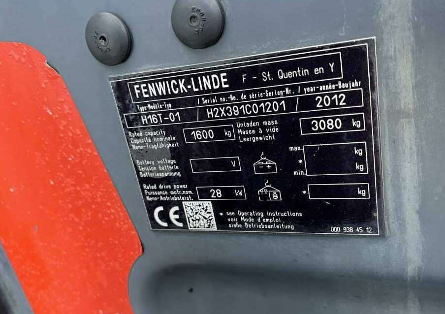 Linde H16T-01 - رافعة شوكية تعمل بالغاز: صورة 4 Linde H16T-01 - رافعة شوكية تعمل بالغاز: صورة 4