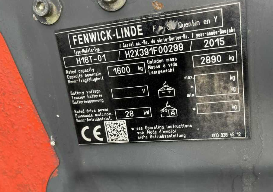 Linde H16T-01 - رافعة شوكية تعمل بالغاز: صورة 4 Linde H16T-01 - رافعة شوكية تعمل بالغاز: صورة 4