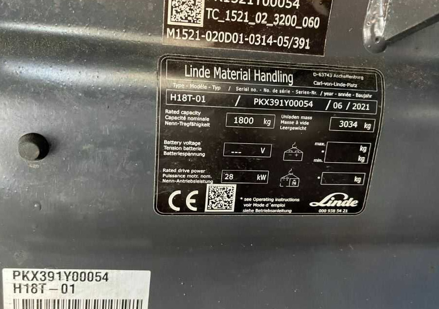 Linde H18T-01 - رافعة شوكية تعمل بالغاز: صورة 4 Linde H18T-01 - رافعة شوكية تعمل بالغاز: صورة 4