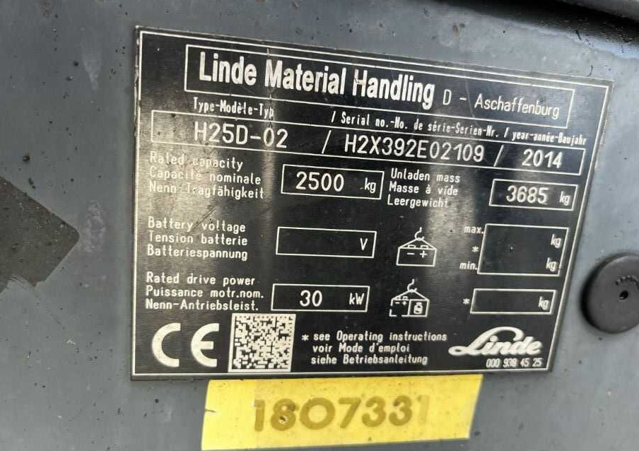 Linde H25D-02 - رافعة شوكية ديزل: صورة 4 Linde H25D-02 - رافعة شوكية ديزل: صورة 4