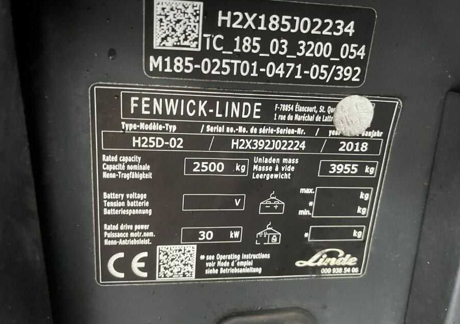 Linde H25D-02 - رافعة شوكية ديزل: صورة 4 Linde H25D-02 - رافعة شوكية ديزل: صورة 4