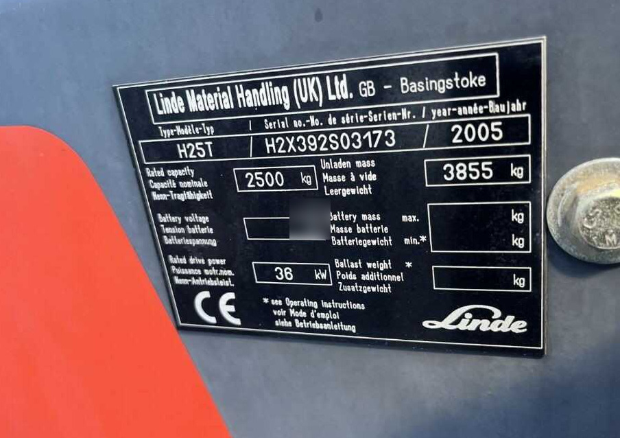 Linde H25T - رافعة شوكية تعمل بالغاز: صورة 4 Linde H25T - رافعة شوكية تعمل بالغاز: صورة 4