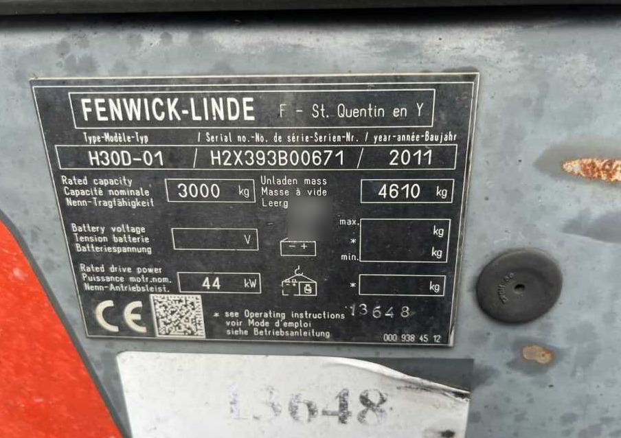 Linde H30D-01 - رافعة شوكية ديزل: صورة 4 Linde H30D-01 - رافعة شوكية ديزل: صورة 4