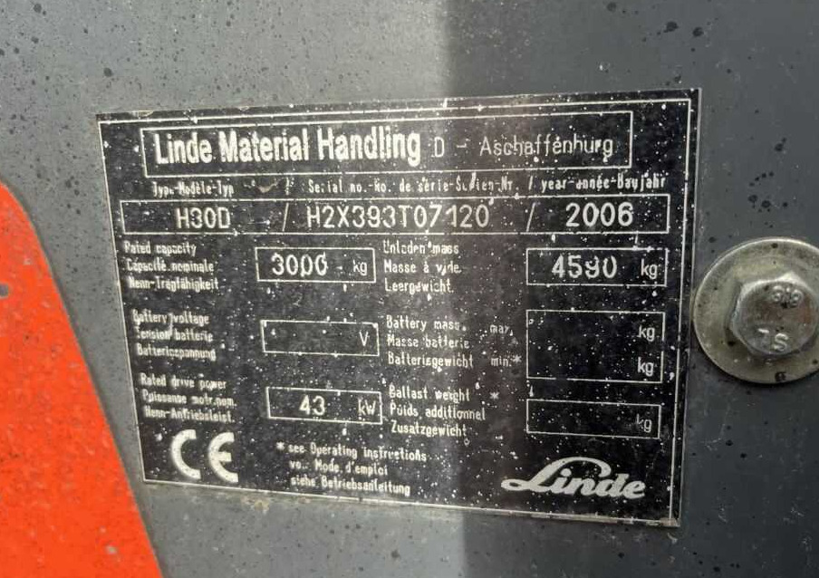 Linde H30D - رافعة شوكية ديزل: صورة 4 Linde H30D - رافعة شوكية ديزل: صورة 4