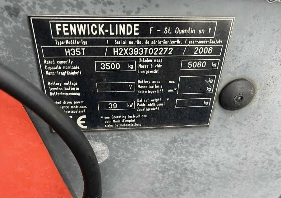 Linde H35T - رافعة شوكية تعمل بالغاز: صورة 5 Linde H35T - رافعة شوكية تعمل بالغاز: صورة 5