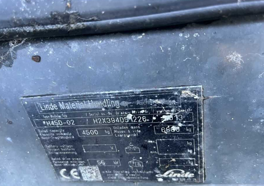 Linde H45D-02 - رافعة شوكية ديزل: صورة 4 Linde H45D-02 - رافعة شوكية ديزل: صورة 4