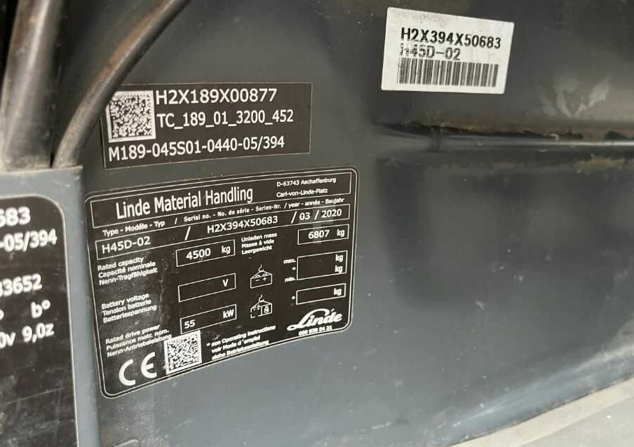 Linde H45D-02 - رافعة شوكية ديزل: صورة 4 Linde H45D-02 - رافعة شوكية ديزل: صورة 4