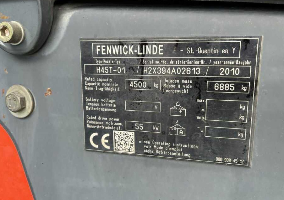 Linde H45T-01 - رافعة شوكية تعمل بالغاز: صورة 4 Linde H45T-01 - رافعة شوكية تعمل بالغاز: صورة 4