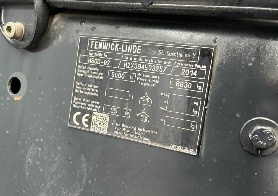 Linde H50D-02 - رافعة شوكية ديزل: صورة 4 Linde H50D-02 - رافعة شوكية ديزل: صورة 4
