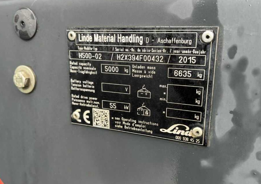 Linde H50D-02 - رافعة شوكية ديزل: صورة 4 Linde H50D-02 - رافعة شوكية ديزل: صورة 4
