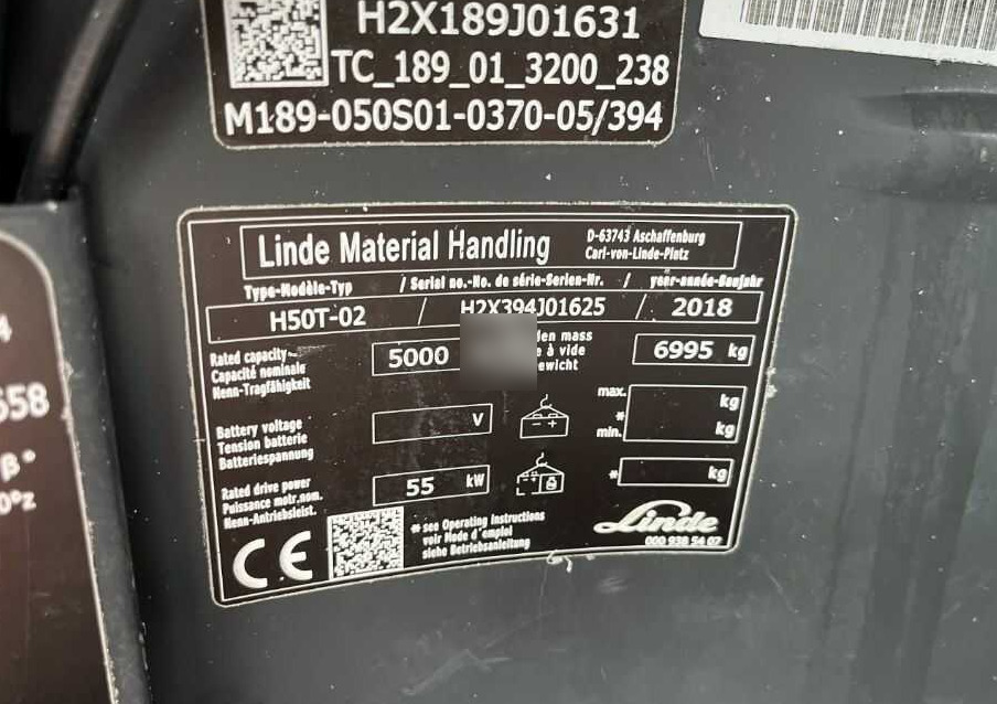 Linde H50T-02 - رافعة شوكية تعمل بالغاز: صورة 4 Linde H50T-02 - رافعة شوكية تعمل بالغاز: صورة 4