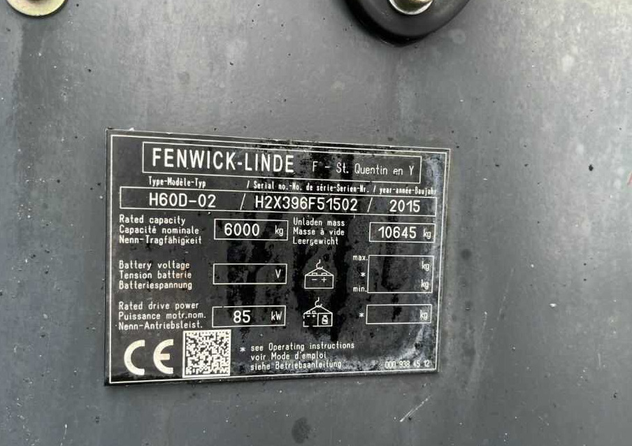 Linde H60D-02 - رافعة شوكية ديزل: صورة 4 Linde H60D-02 - رافعة شوكية ديزل: صورة 4