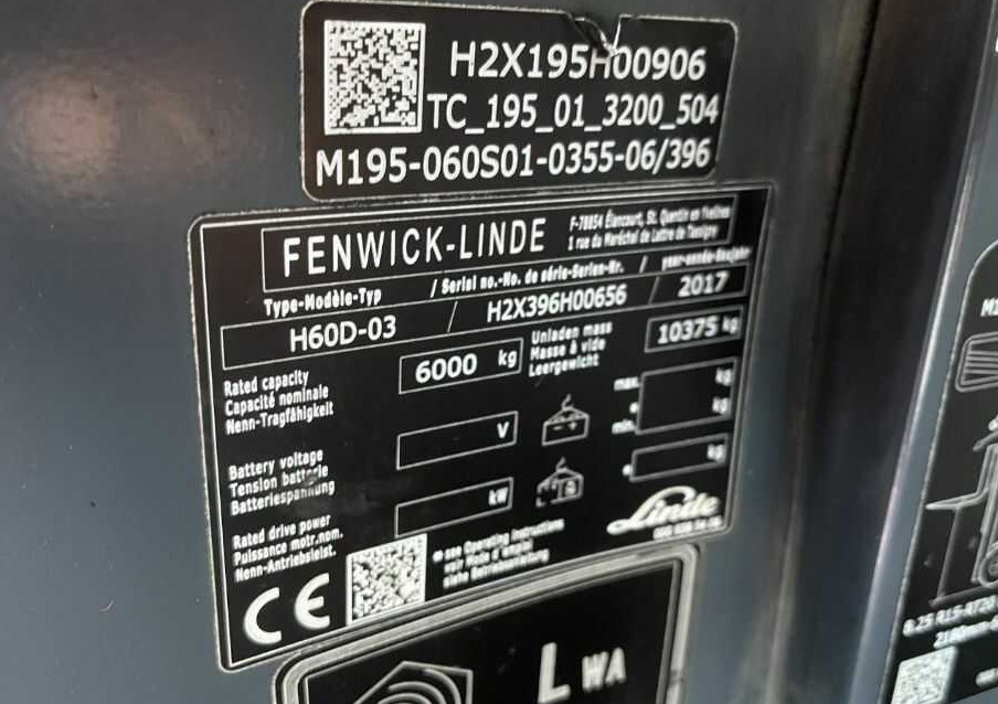 Linde H60D-03 - رافعة شوكية ديزل: صورة 4 Linde H60D-03 - رافعة شوكية ديزل: صورة 4