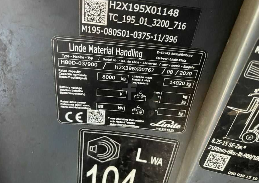 Linde H80D-03/900 - رافعة شوكية ديزل: صورة 4 Linde H80D-03/900 - رافعة شوكية ديزل: صورة 4
