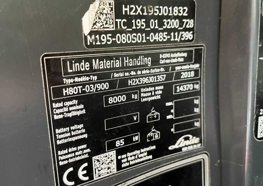 Linde H80T-03/900 - رافعة شوكية تعمل بالغاز: صورة 3 Linde H80T-03/900 - رافعة شوكية تعمل بالغاز: صورة 3
