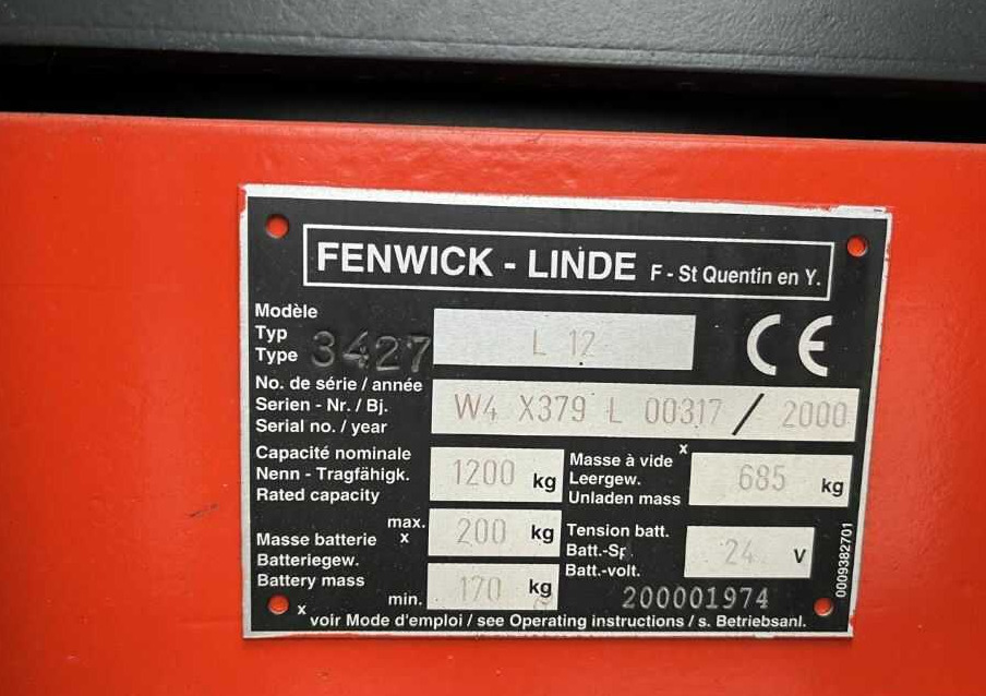 Linde L12 - آلة التكديس: صورة 5 Linde L12 - آلة التكديس: صورة 5