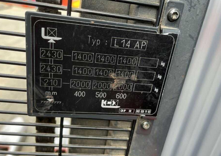 Linde L14lAP - آلة التكديس: صورة 5 Linde L14lAP - آلة التكديس: صورة 5