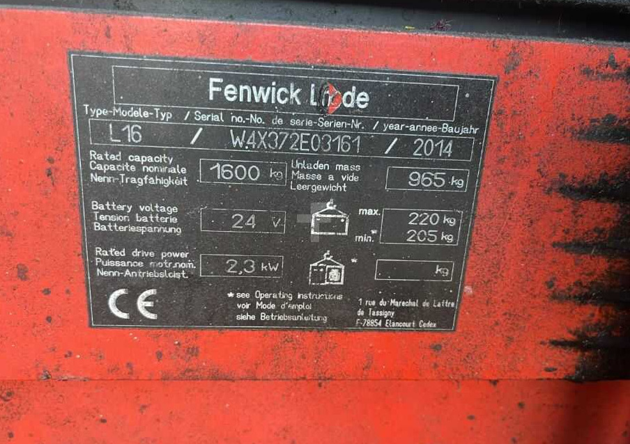 Linde L16 - آلة التكديس: صورة 4 Linde L16 - آلة التكديس: صورة 4
