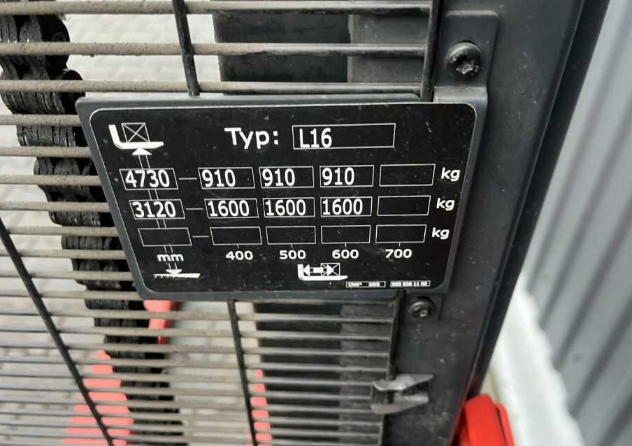 Linde L16 - آلة التكديس: صورة 5 Linde L16 - آلة التكديس: صورة 5