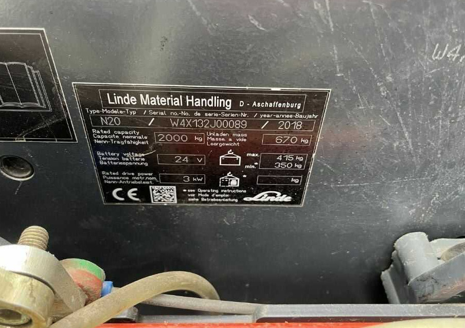 Linde N20 - آلة إعداد الطلب: صورة 4 Linde N20 - آلة إعداد الطلب: صورة 4