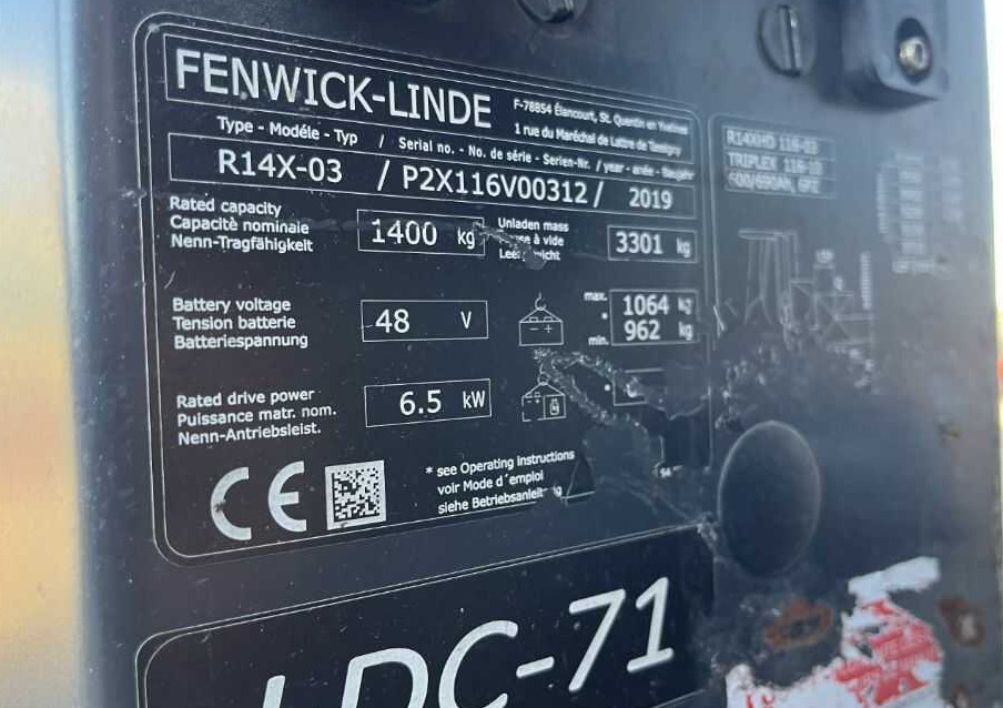 Linde R14X - شاحنة مناوِلة: صورة 4 Linde R14X - شاحنة مناوِلة: صورة 4