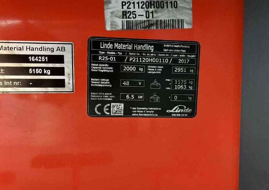 Linde R25 - شاحنة مناوِلة: صورة 4 Linde R25 - شاحنة مناوِلة: صورة 4