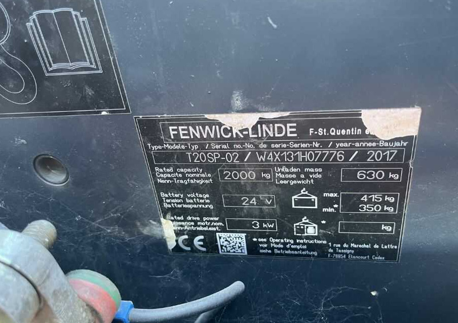 Linde T20SP-02 - شاحنة باليت: صورة 4 Linde T20SP-02 - شاحنة باليت: صورة 4