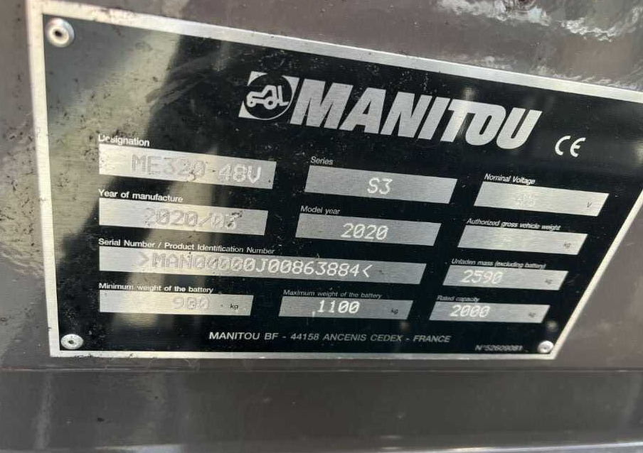 Manitou ME320 - رافعة شوكية كهربائية: صورة 5 Manitou ME320 - رافعة شوكية كهربائية: صورة 5