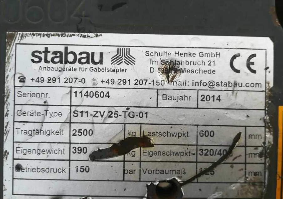 Stabau S11-ZV 25TG-01 - ملحق: صورة 5 Stabau S11-ZV 25TG-01 - ملحق: صورة 5