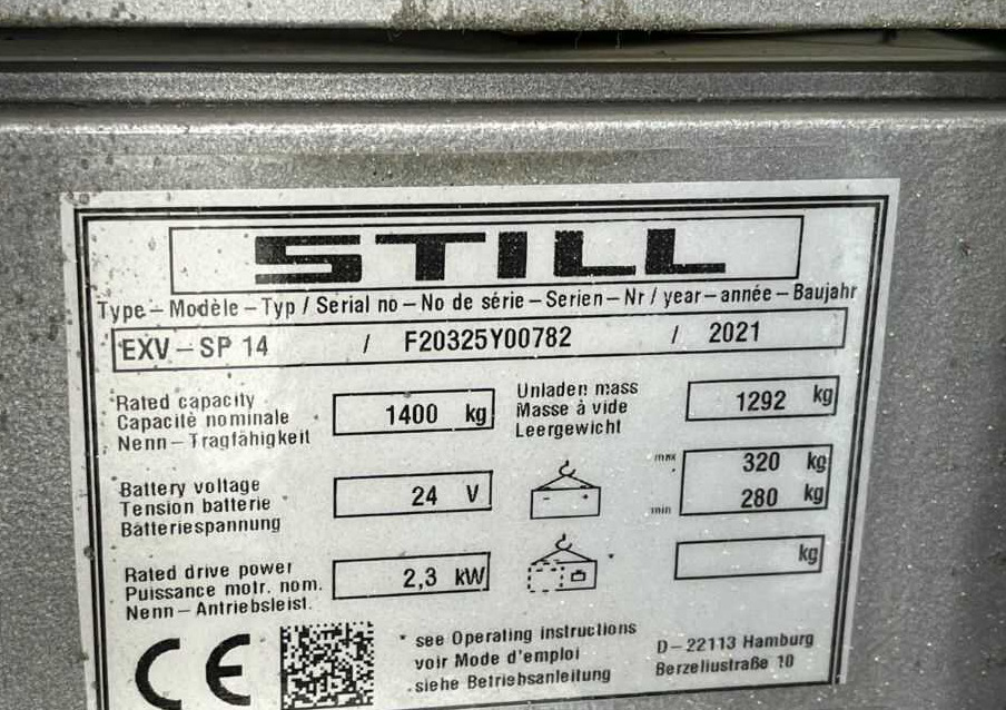 Still EXV-SP14 - آلة التكديس: صورة 5 Still EXV-SP14 - آلة التكديس: صورة 5