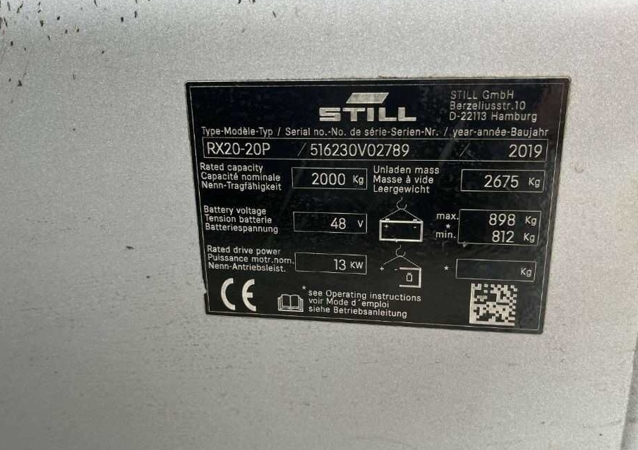Still RX20-20P - رافعة شوكية كهربائية: صورة 4 Still RX20-20P - رافعة شوكية كهربائية: صورة 4