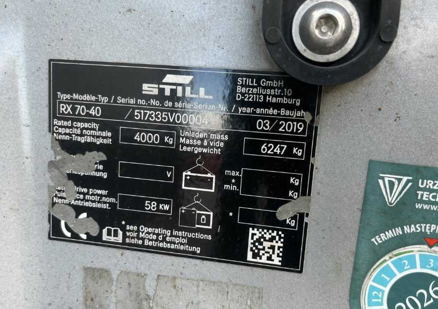 Still RX70-40T - رافعة شوكية تعمل بالغاز: صورة 4 Still RX70-40T - رافعة شوكية تعمل بالغاز: صورة 4