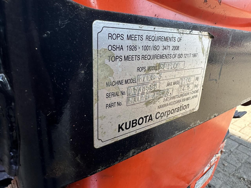 حفارة مُصَّغرة Kubota KOO8-3: صورة 11