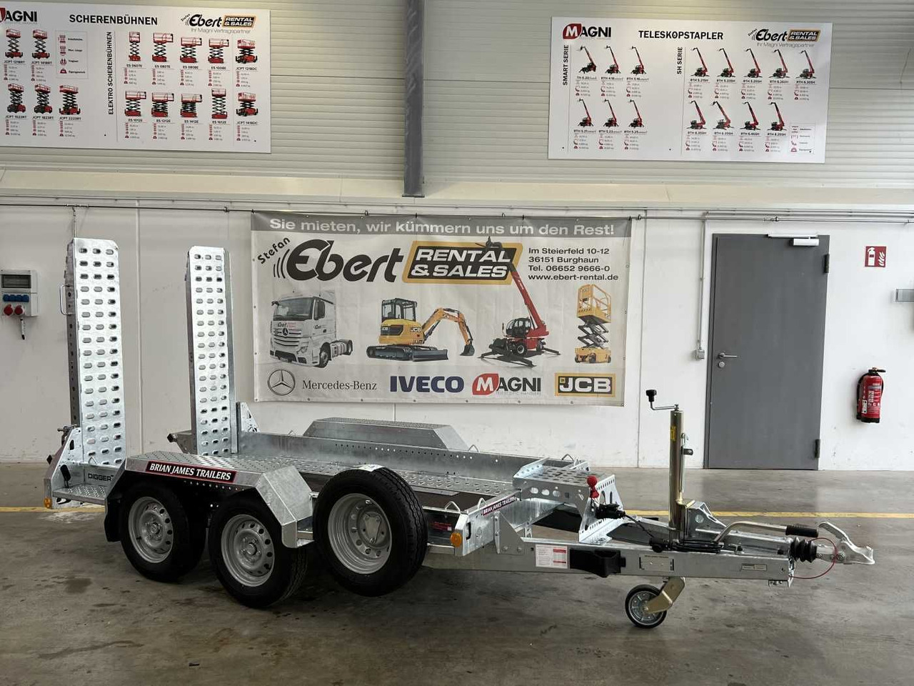 Brian James Cargo Digger Plant 2 / Länge: 2.800mm / 2.700kg - مقطورة مسطحة منخفضة: صورة 1 Brian James Cargo Digger Plant 2 / Länge: 2.800mm / 2.700kg - مقطورة مسطحة منخفضة: صورة 1