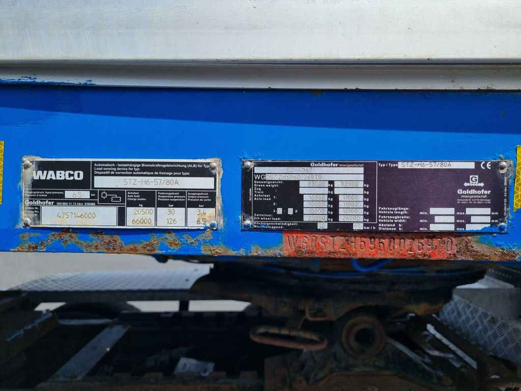 عربة منخفضة مسطحة نصف مقطورة Goldhofer STZ-H6-57/80A Teleskop-Tieflader Waggontransport Goldhofer STZ-H6-57/80A Teleskop-Tieflader Waggontransport: صورة 15 عربة منخفضة مسطحة نصف مقطورة Goldhofer STZ-H6-57/80A Teleskop-Tieflader Waggontransport Goldhofer STZ-H6-57/80A Teleskop-Tieflader Waggontransport: صورة 15