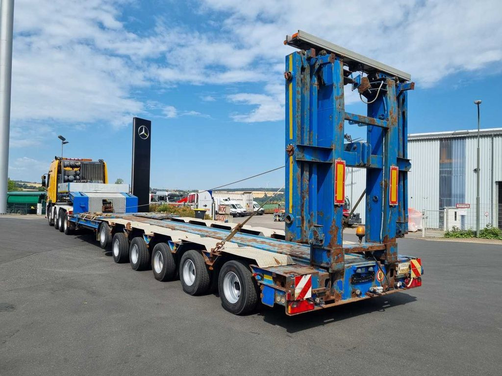 Goldhofer STZ-H6-57/80A Teleskop-Tieflader Waggontransport - عربة منخفضة مسطحة نصف مقطورة: صورة 1 Goldhofer STZ-H6-57/80A Teleskop-Tieflader Waggontransport - عربة منخفضة مسطحة نصف مقطورة: صورة 1