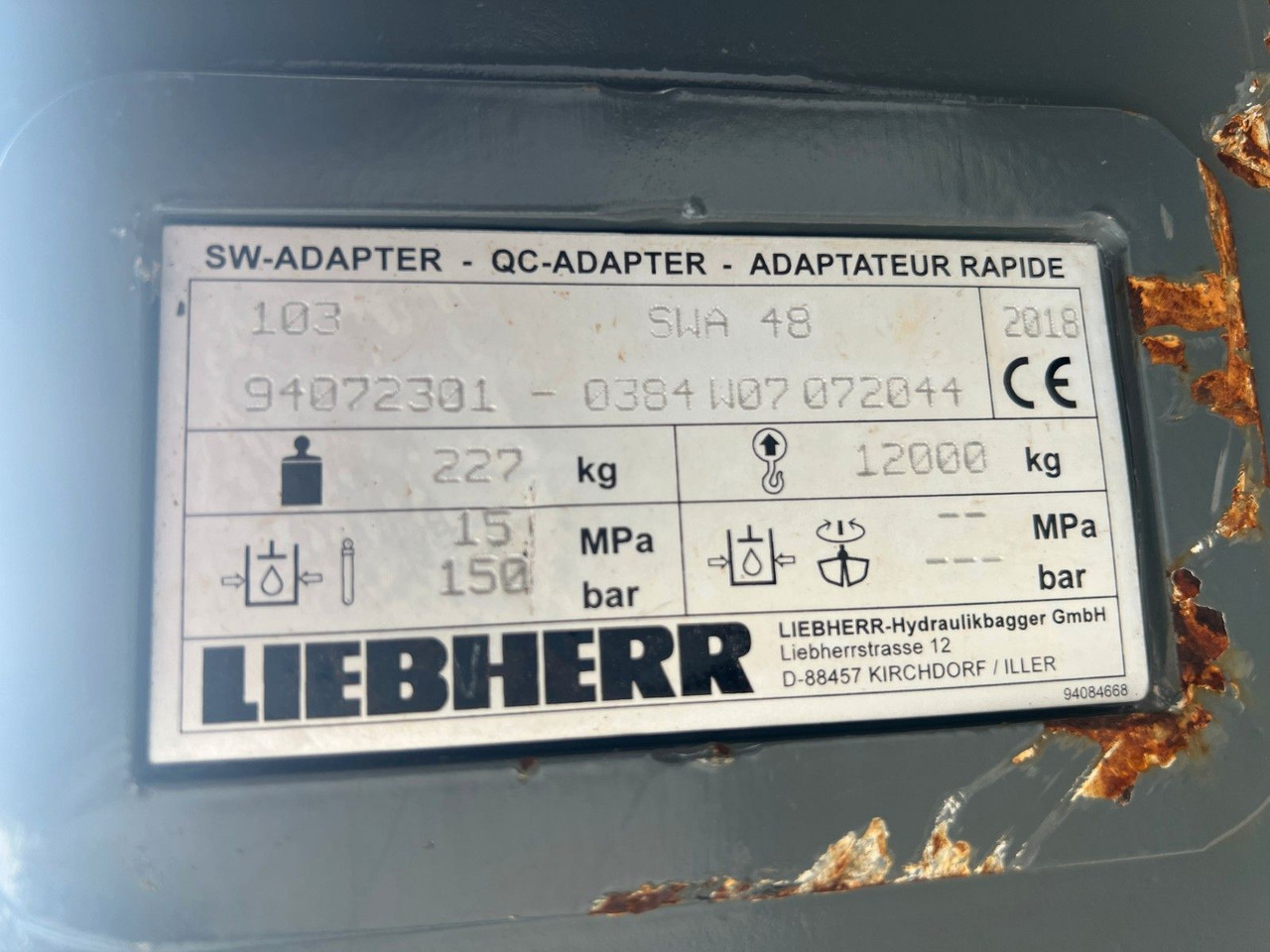 قارنة توصيل هيدروليكي Liebherr SW48 Likufix Schnellwechsler / 2018: صورة 16 قارنة توصيل هيدروليكي Liebherr SW48 Likufix Schnellwechsler / 2018: صورة 16