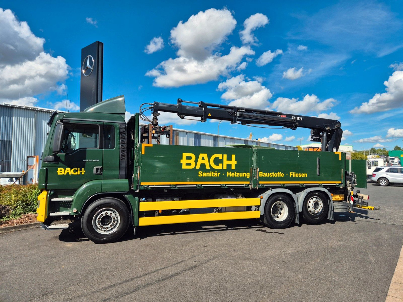 MAN TGS 26.420 6x2-4 LL Hiab 177K PRO 2 Stück - شاحنات مسطحة: صورة 4 MAN TGS 26.420 6x2-4 LL Hiab 177K PRO 2 Stück - شاحنات مسطحة: صورة 4