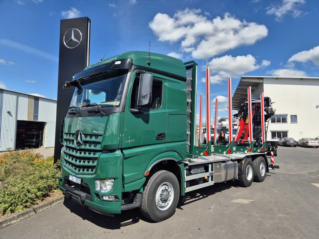 Mercedes-Benz Arocs 2751 L 6x2 (6x4) HAD + Kran: Epsilon M12Z - شاحنة قطع الأشجار, شاحنة كرين: صورة 1 Mercedes-Benz Arocs 2751 L 6x2 (6x4) HAD + Kran: Epsilon M12Z - شاحنة قطع الأشجار, شاحنة كرين: صورة 1