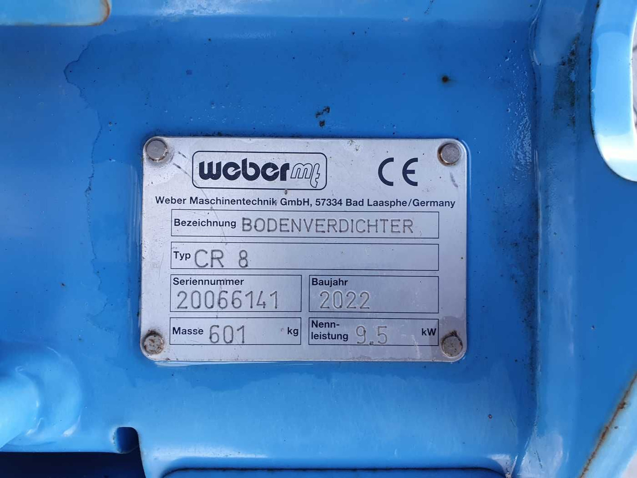 جديدة لوحة اهتزازية Weber CR 8 Hatz-Diesel 601kg Rüttelplatte 117 h: صورة 11
