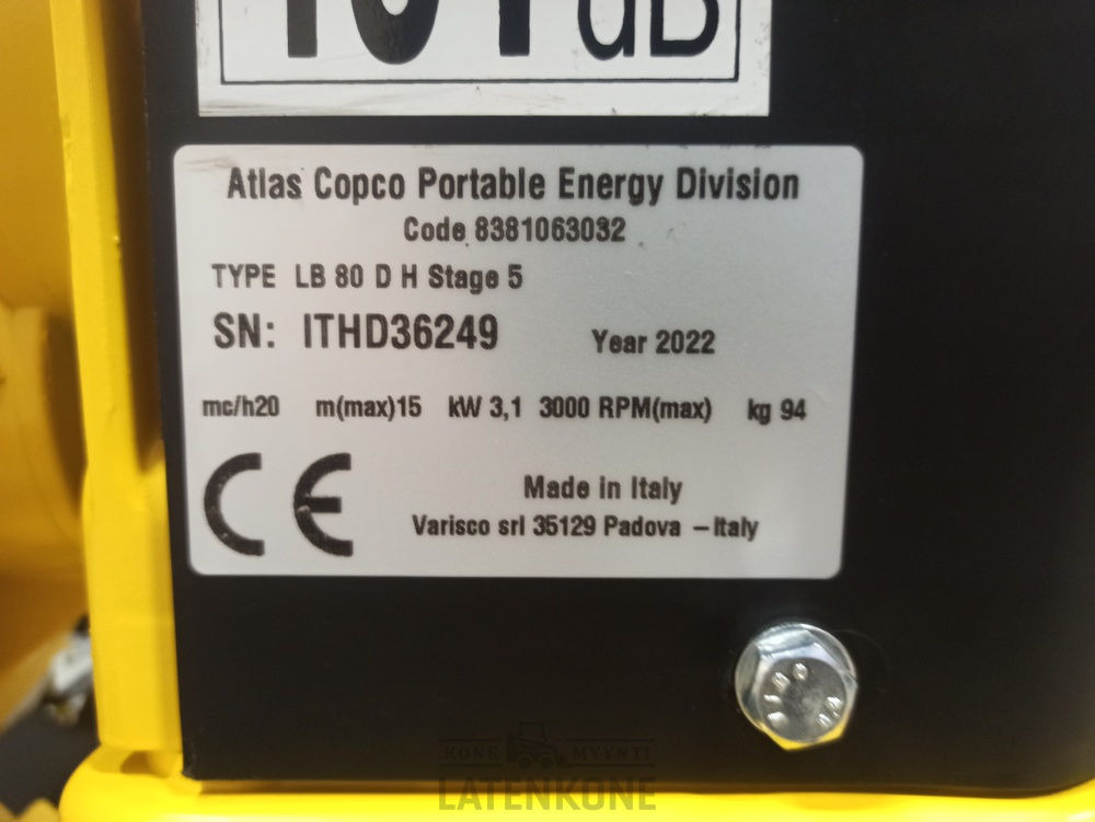 مضخة مياه Atlas Copco LB 80D vesipumppu: صورة 11